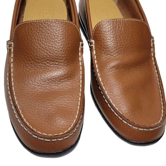 FootJoy FJ Golf Loafers Mens 8.5 W Wide‎ Club Casuals Brown Leather Shoes 79054 main image 7